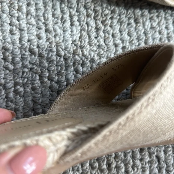 Brand New Dior Beige Granville Criss Cross Espadrille Sandals 37.5. - Picture 6 of 7